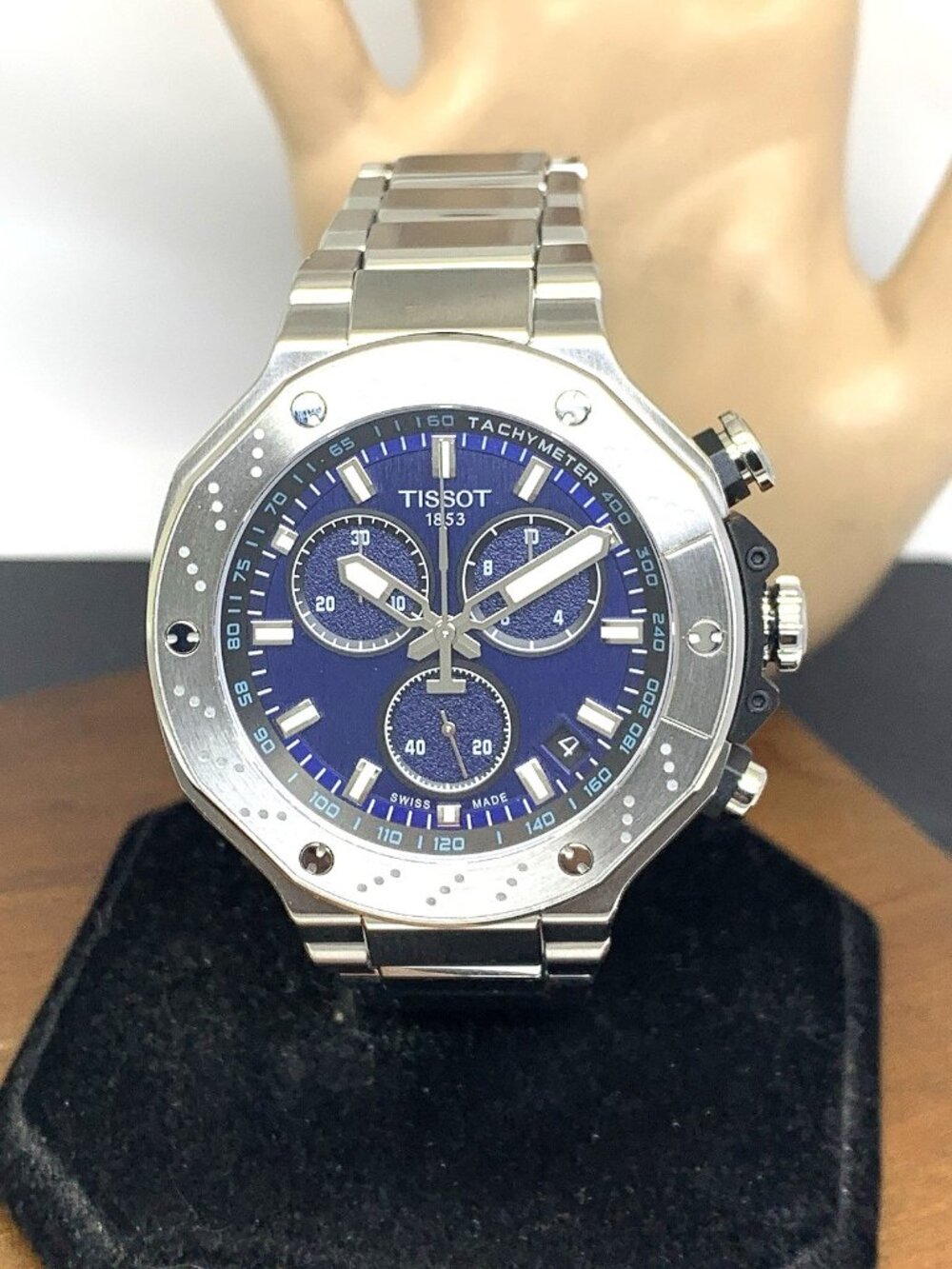 Tissot Men's Watch T-Race Swiss Quartz Chronograph 45mm Blue Dial T1414171104100